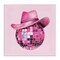 Stupell Industries Cowgirl Hat Disco Ball Canvas By Sarah Adams